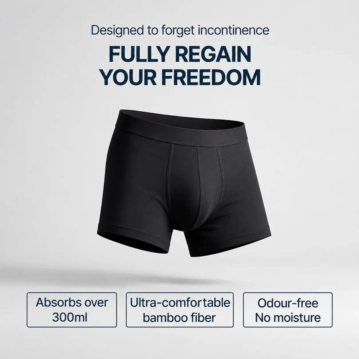 Dry Guard - Men’s Ultra Absorbent Washable Incontinence Boxer