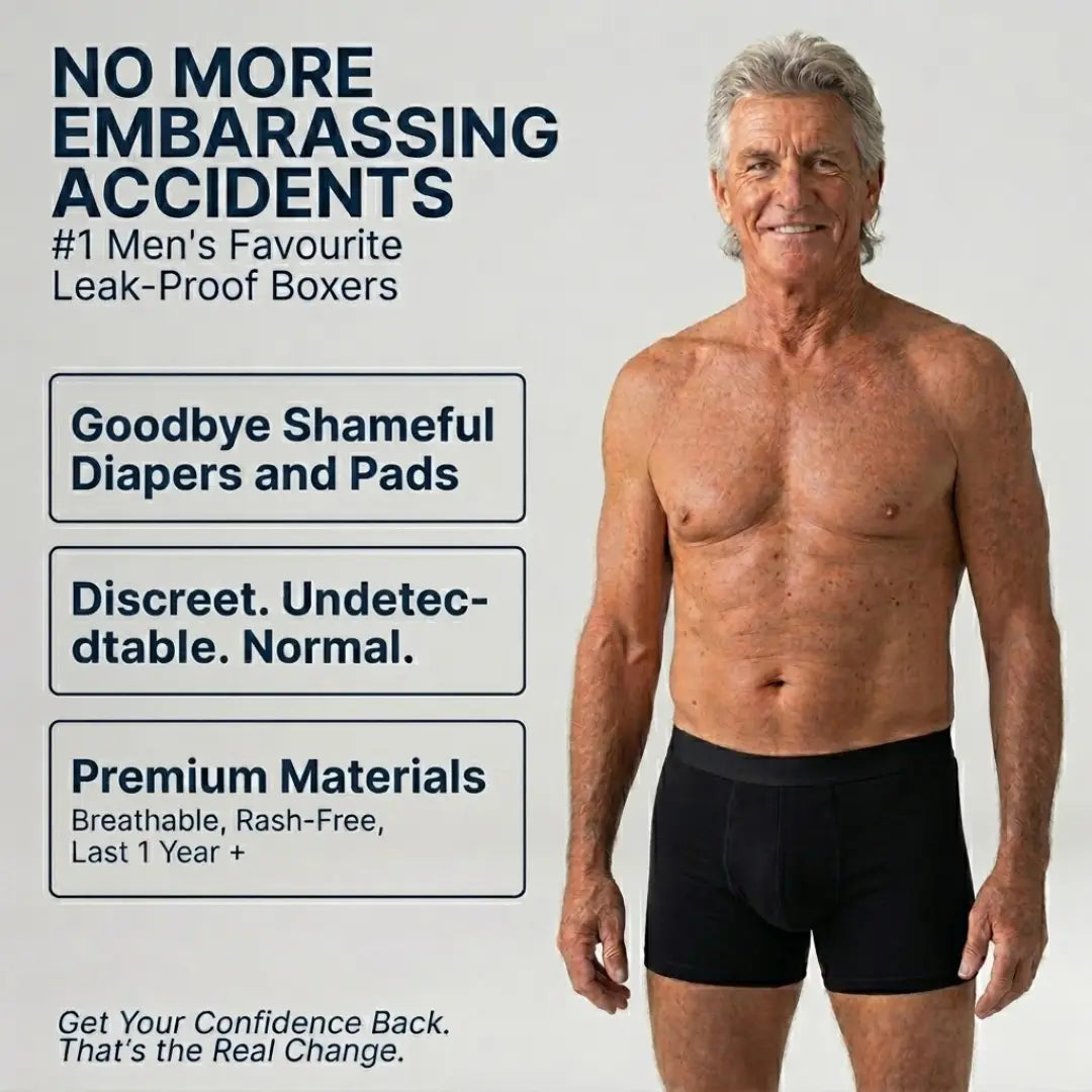 Dry Guard - Men’s Ultra Absorbent Washable Incontinence Boxer